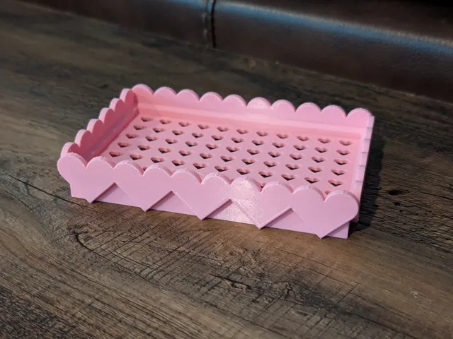 Heart Patterned Soap Dish