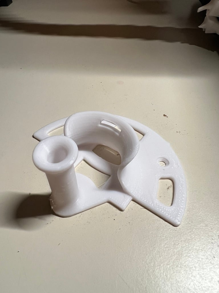 CPAP Holder with strap holes and command hook plates