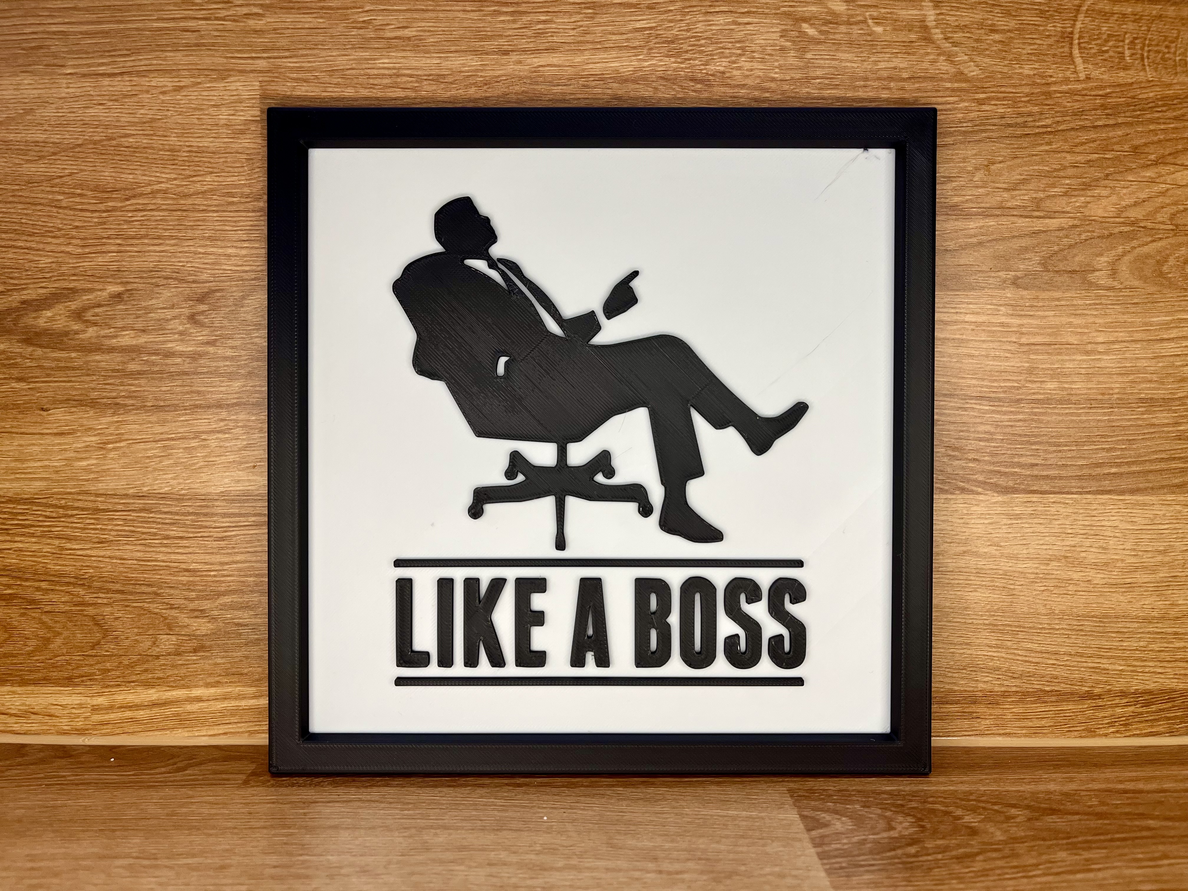 Like a Boss - Emobssed+Framed