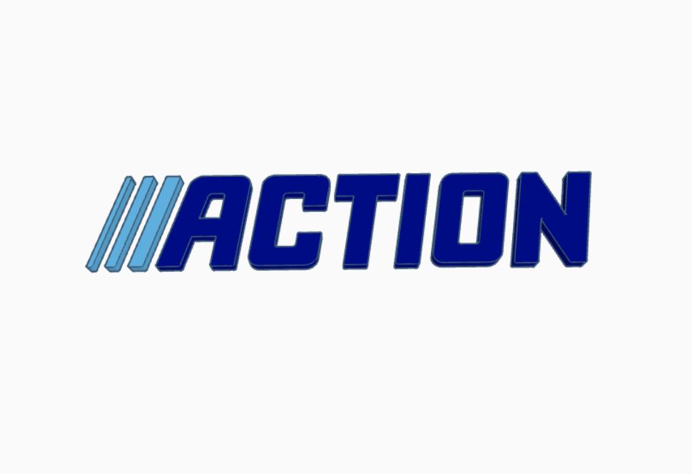 ACTION Logo by nilson_fx | Download free STL model | Printables.com