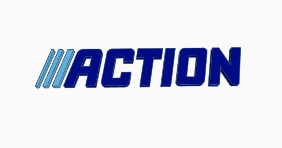 ACTION Logo by nilson_fx | Download free STL model | Printables.com