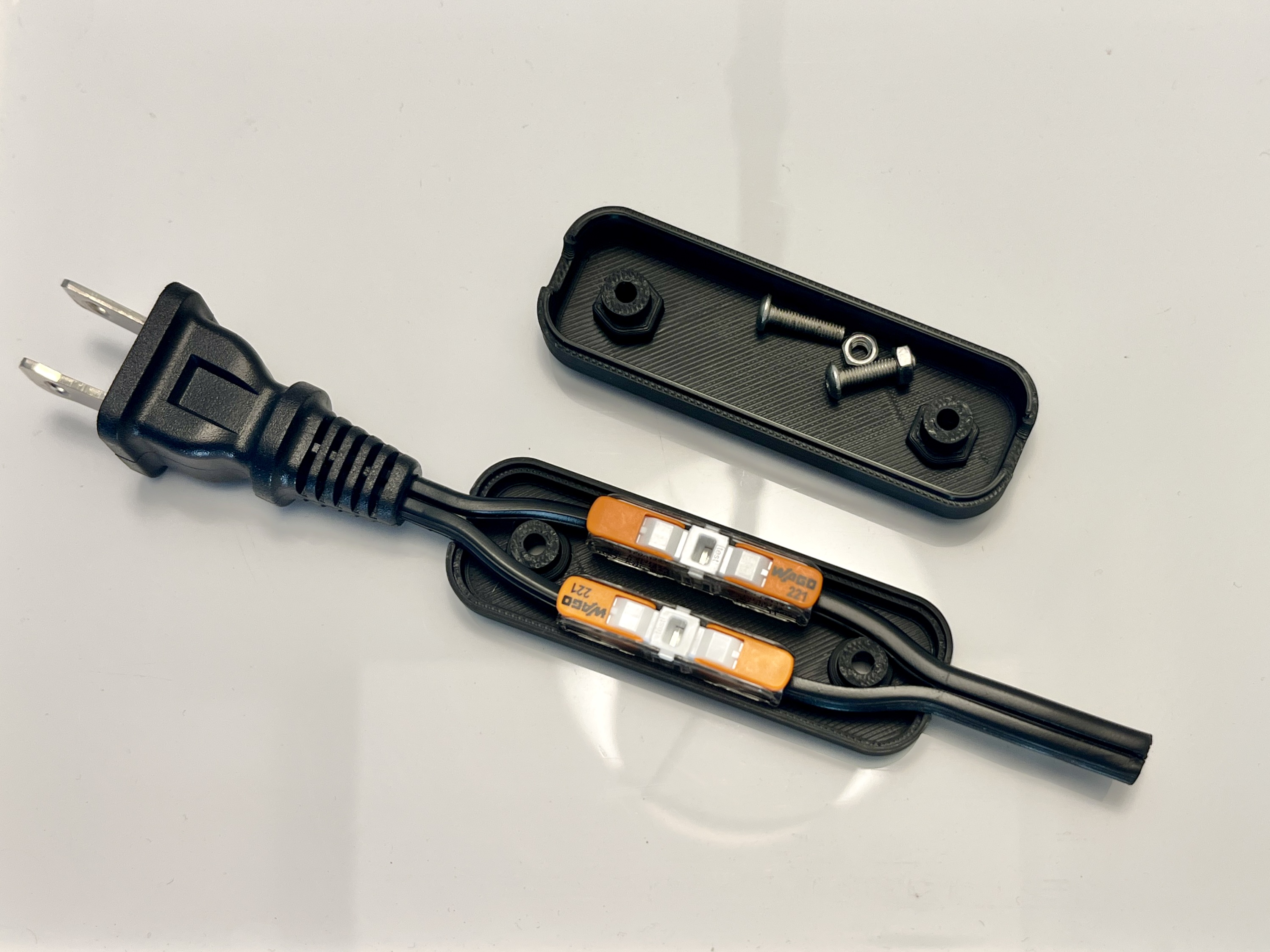 Wago 221-2401 Inline Lamp Cord Extender Enclosure