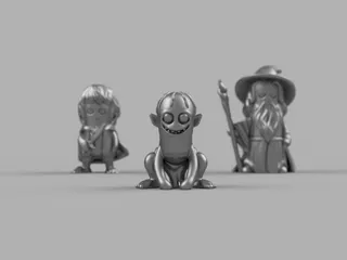 Mini Gollum by Wekster | Download free STL model | Printables.com