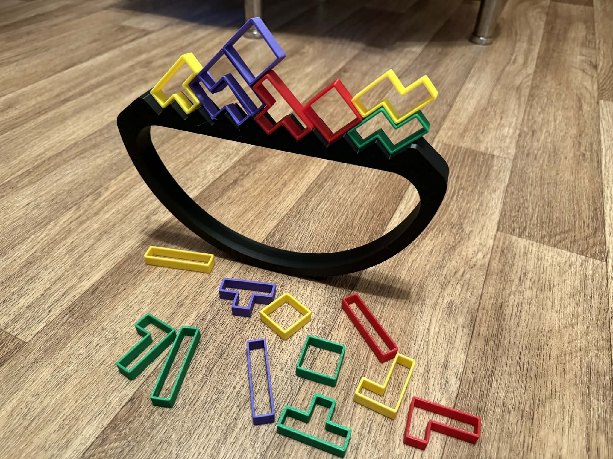 Playful for children Balancing block stacking