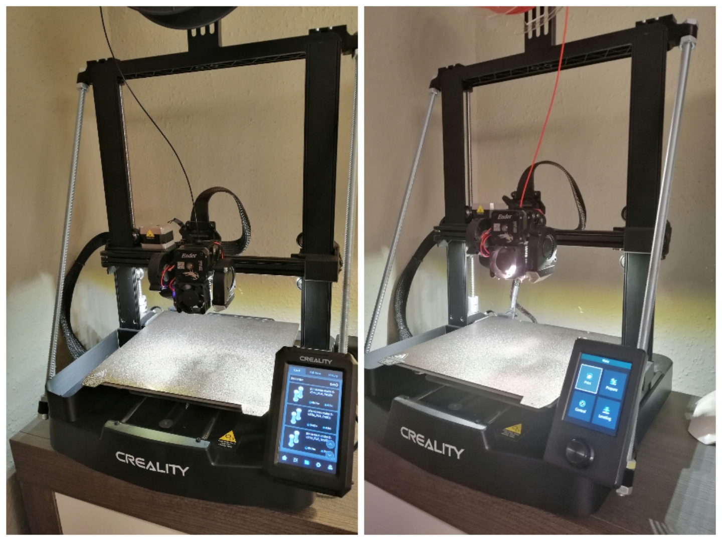 Ender-3 V3 SE/KE/Nebula LCD holder with (or without) gantry support