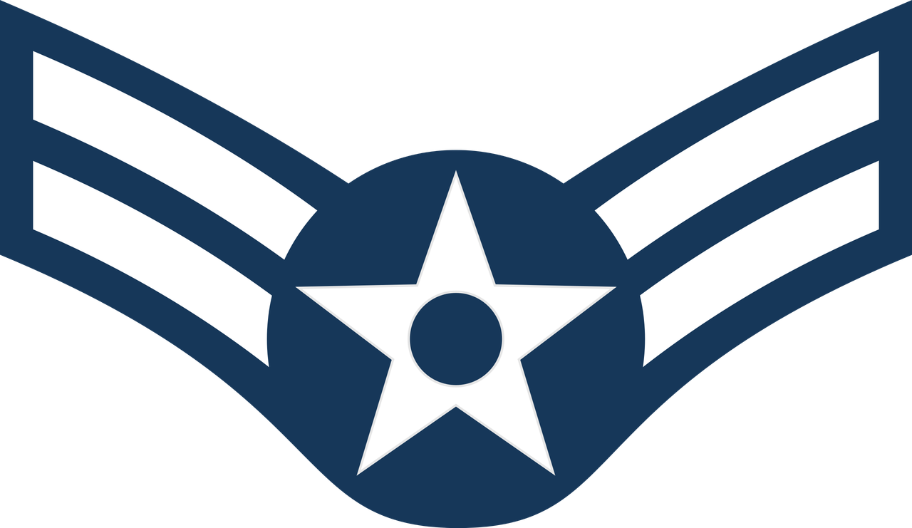ABD Hava Kuvvetleri E -3 - Airman Birinci Sınıf Rütbe Insignia (Sadece Plastik Aparattır!!!)