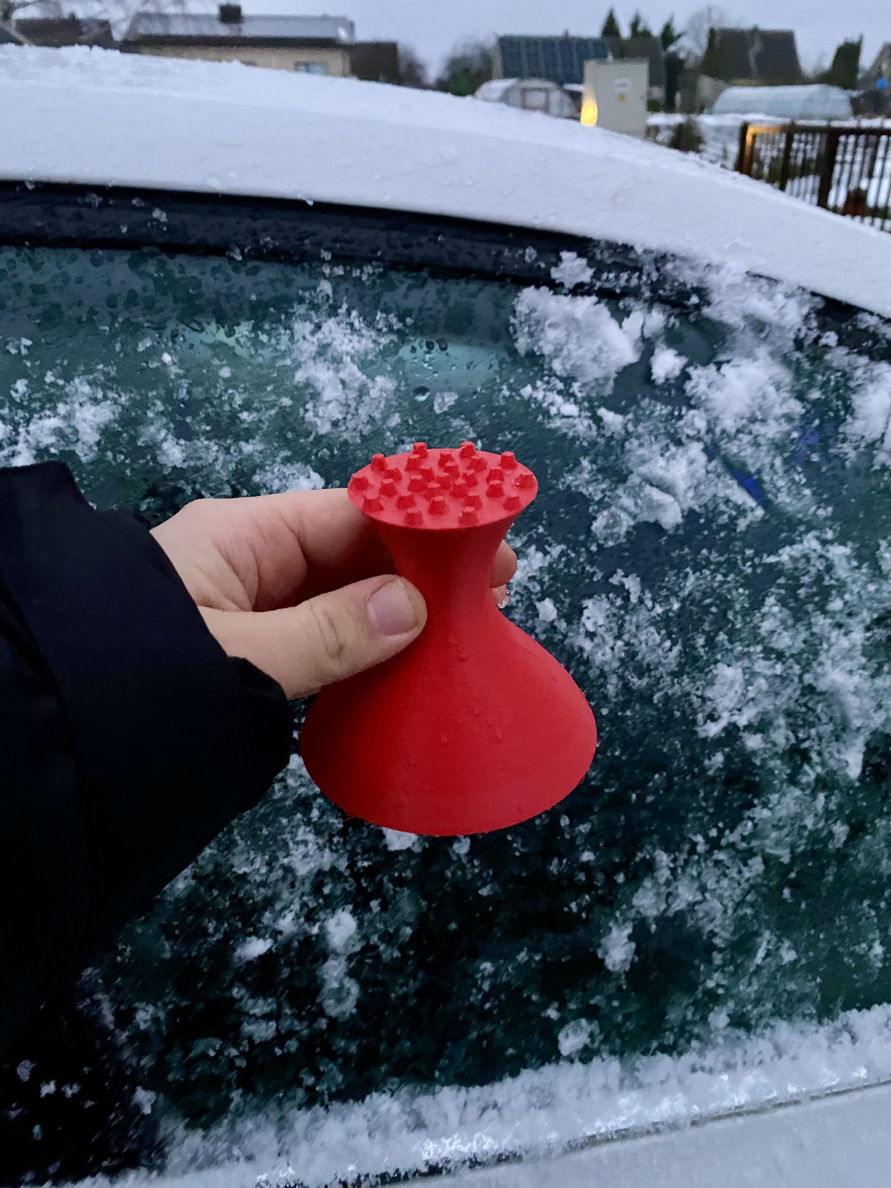 Window ice scraper