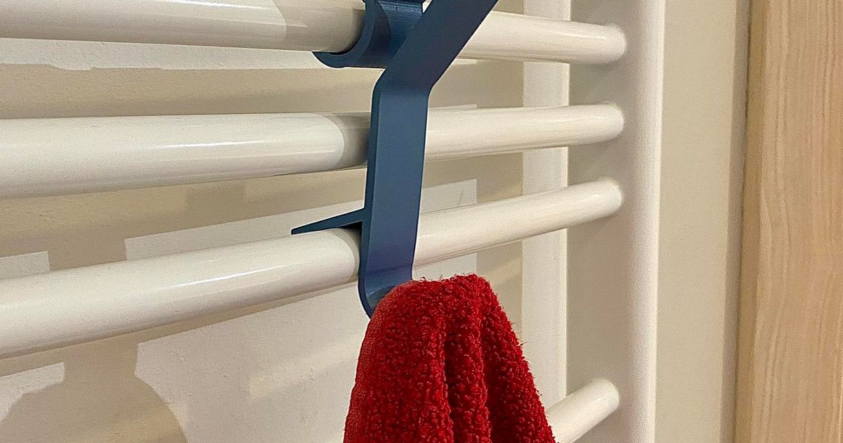 Towel Radiator,6 PCS Radiator Hook Transparent Hanging Hook Towel Rack Hook  for Heated Plastic Radiator Hooks