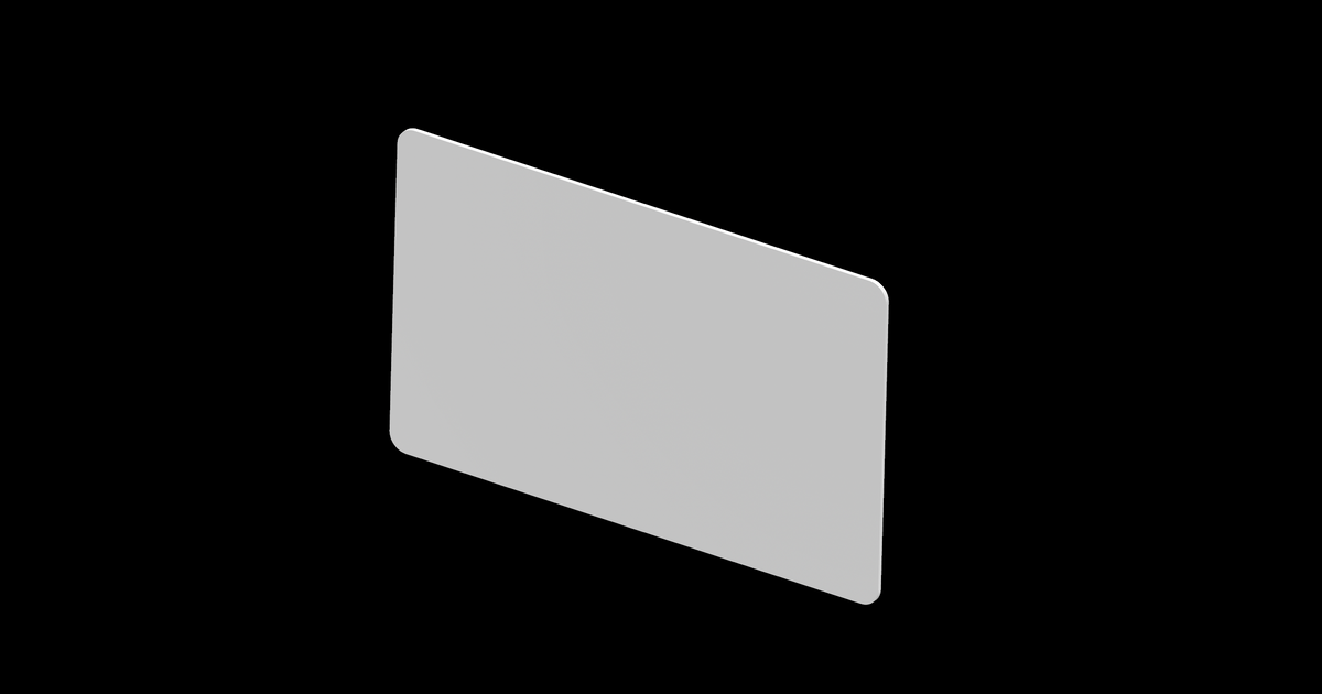 Blank credit card by s.mensak | Download free STL model | Printables.com
