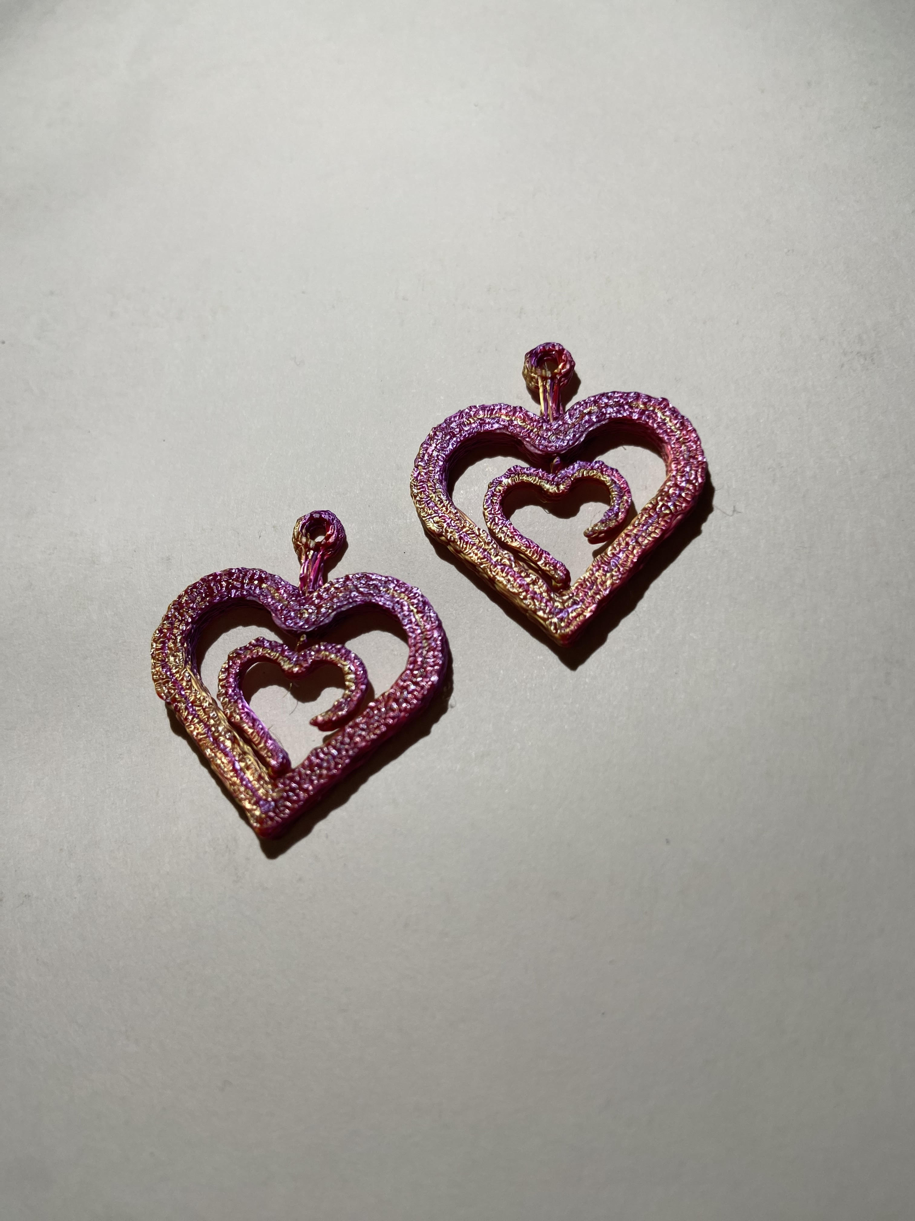 Spinning Heart Earrings by Norris Creations | Download free STL model ...