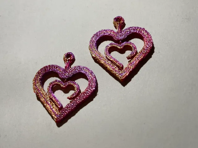 Spinning Heart Earrings