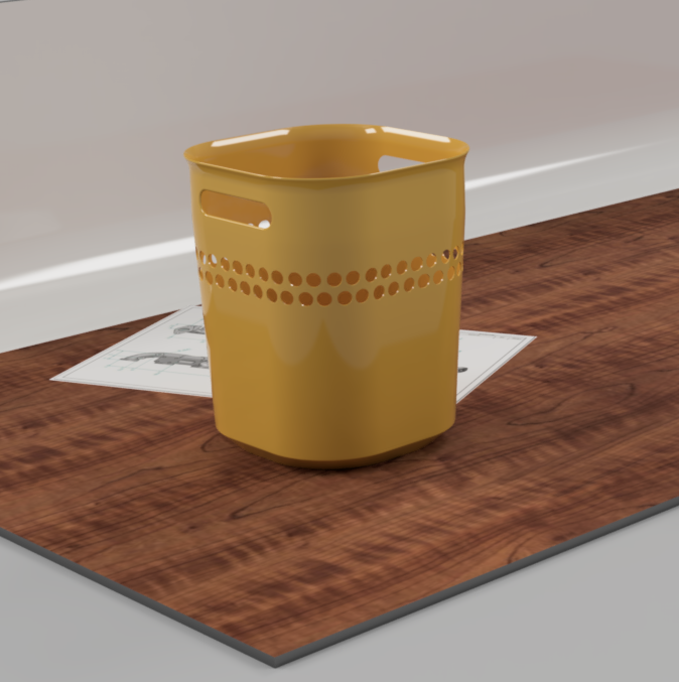 Paper waste bin / Papiermülleimer
