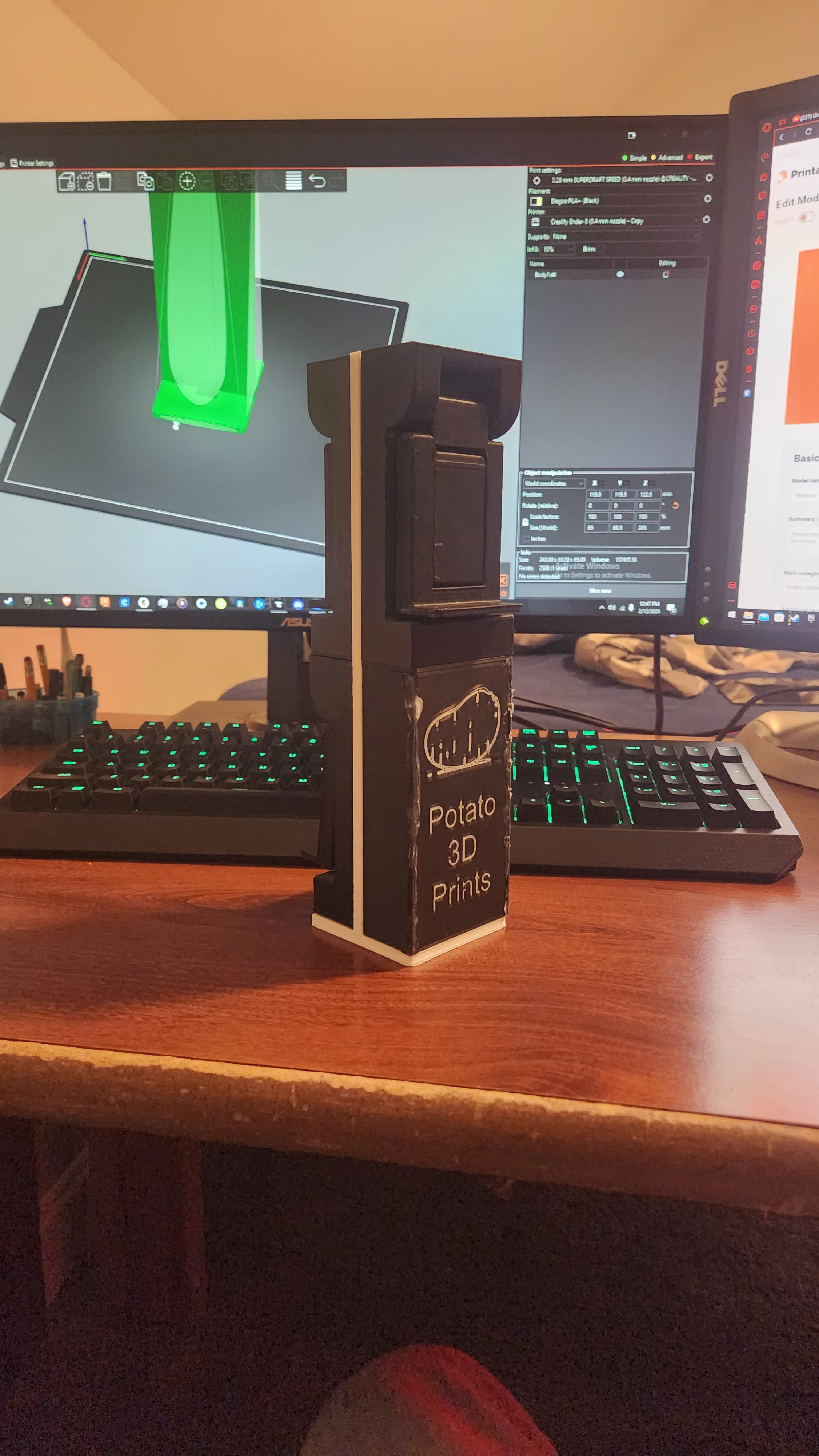 Miniatura 2 do modelo 3D Modular Xbox Controller/Headset stand
