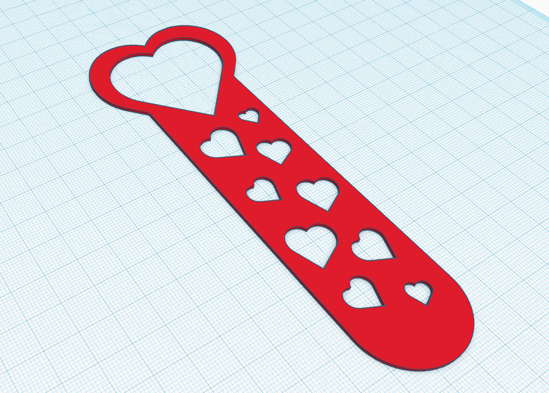 Walentynki - zakładka do książki / Valentine's bookmark