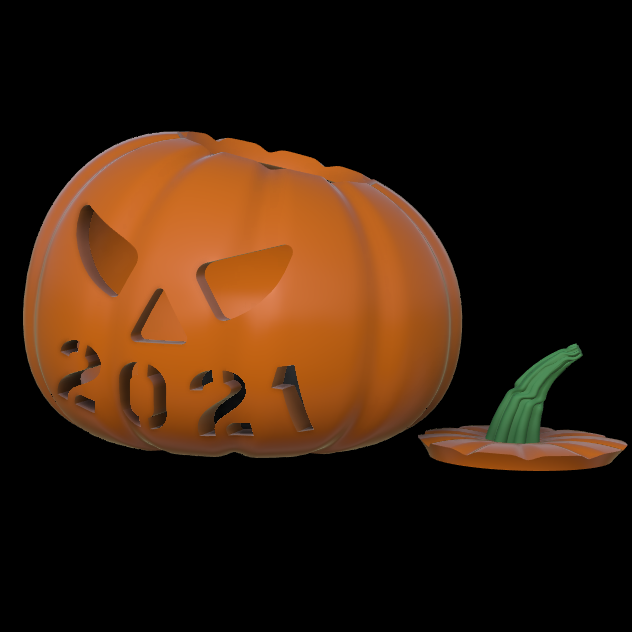 LED Tea Light Pumpkin Decoration with Name-Mouth