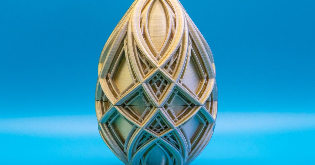 Kaleidoscope Easter Egg 2024 By Dazus K Download Free STL Model   Kaleidoscope Egg 2024 Horizontal 1 