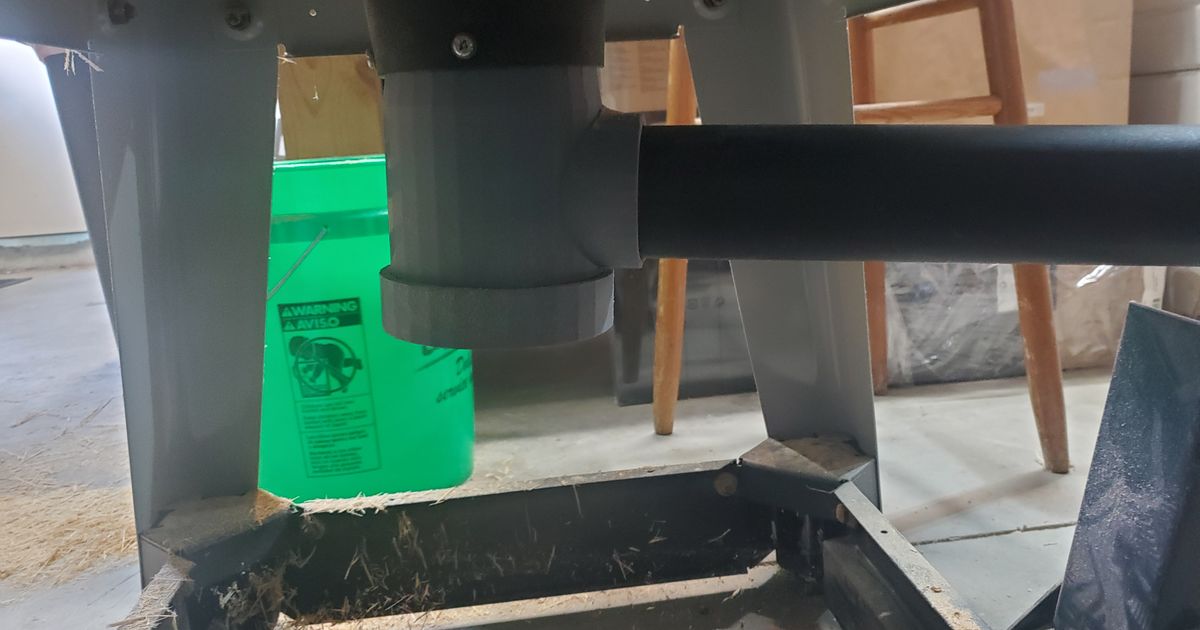 Shop Vac adapter with trap for Delta table saw by Daniel Dagle Download free STL model