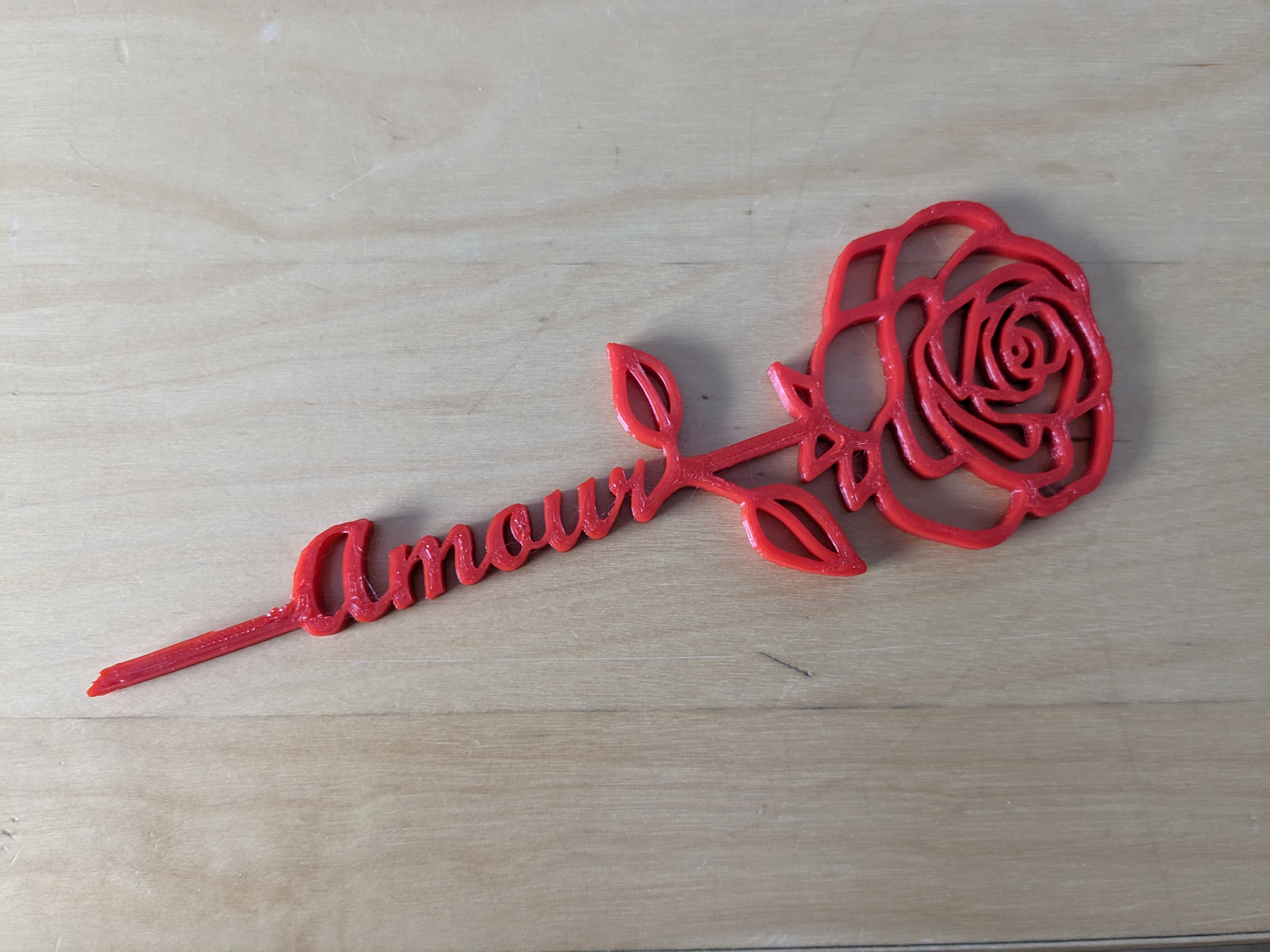 Amour - avec une rose / Love - with a rose 3D model thumbnail
