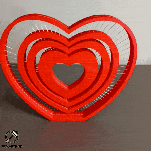 Miniatura 3 do modelo 3D Heart String Art