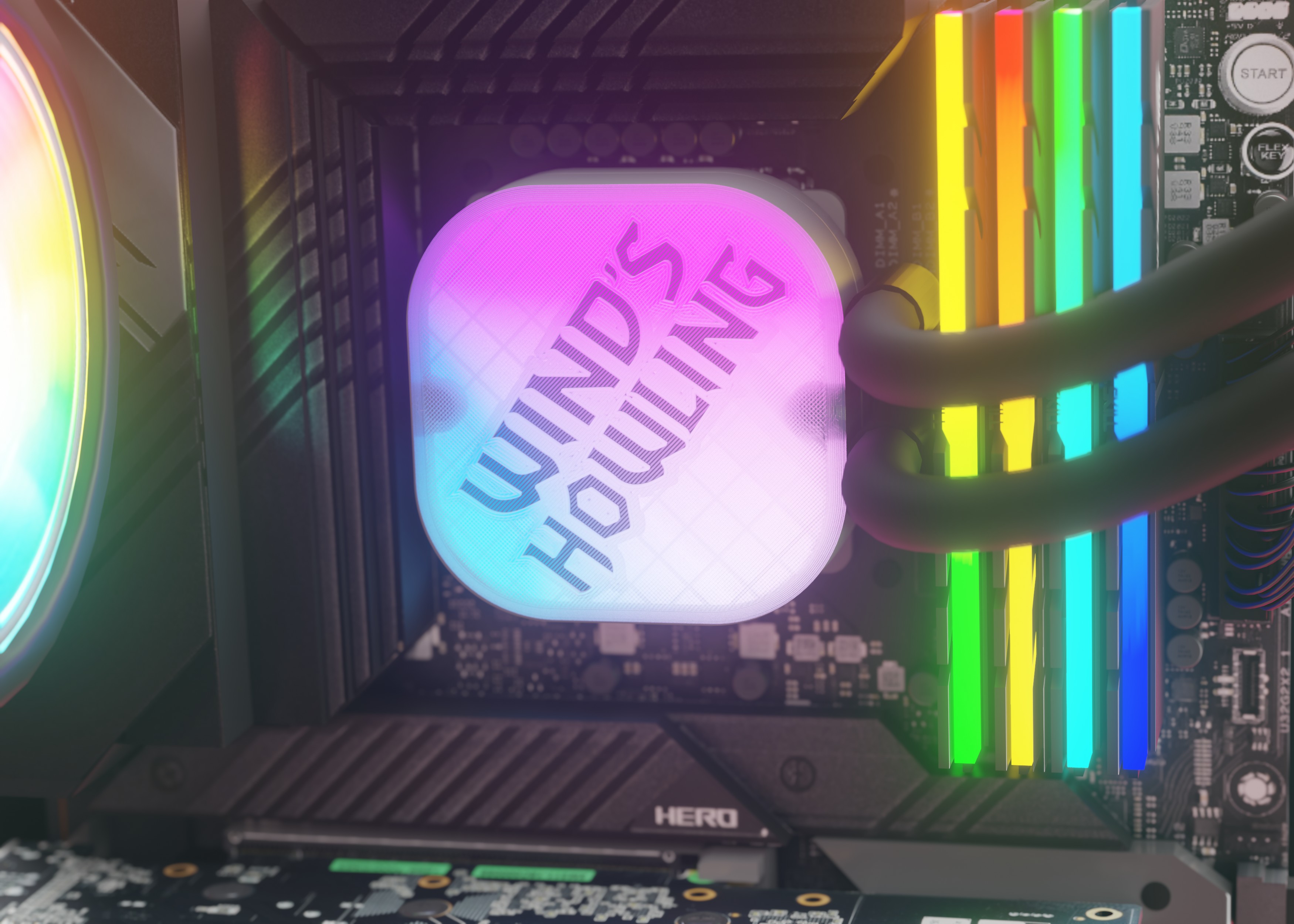 Corsair AIO Cooler Capswap module - Wind's Howling!