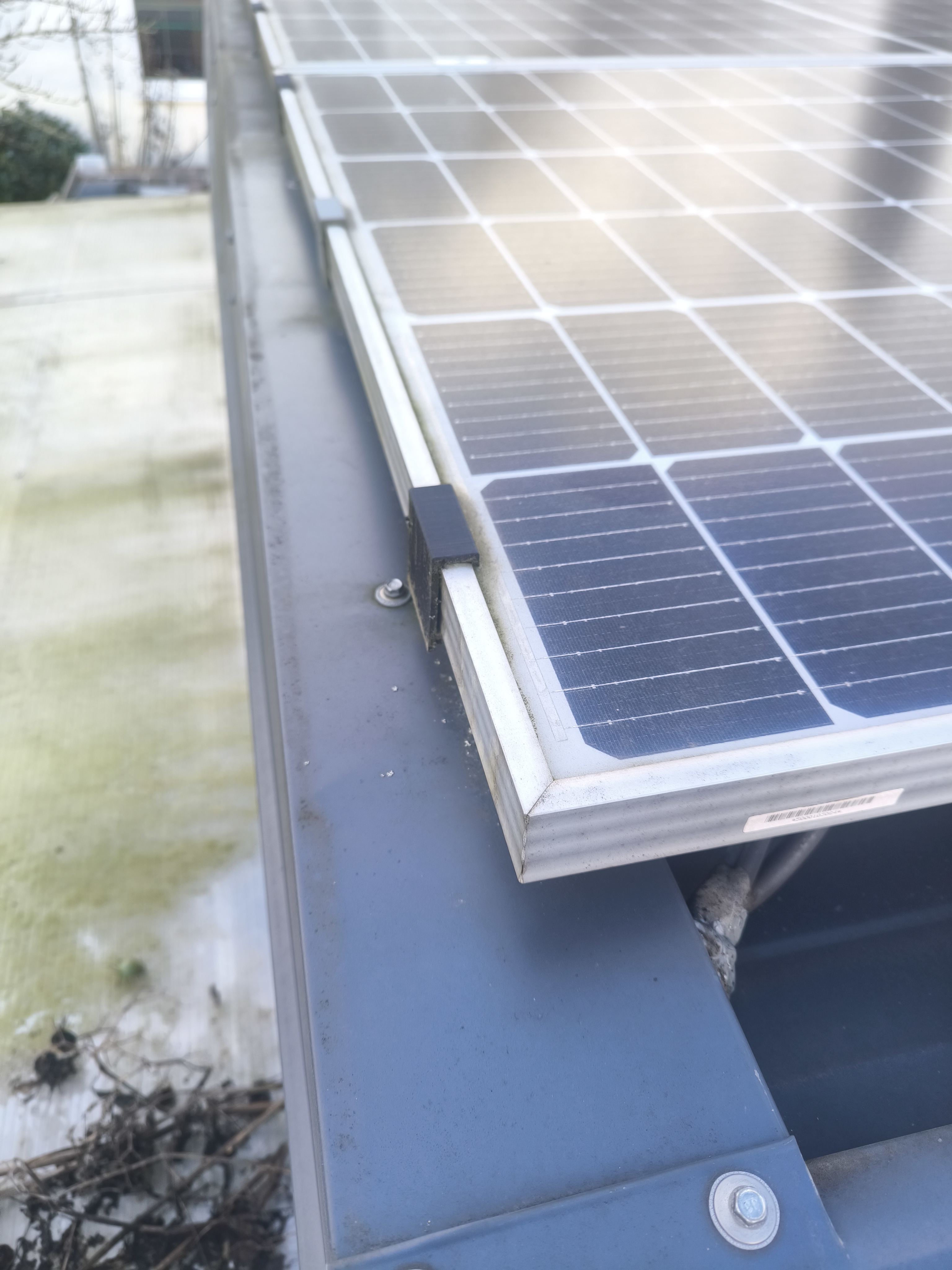 Wasserablaufclip für Solarmodule