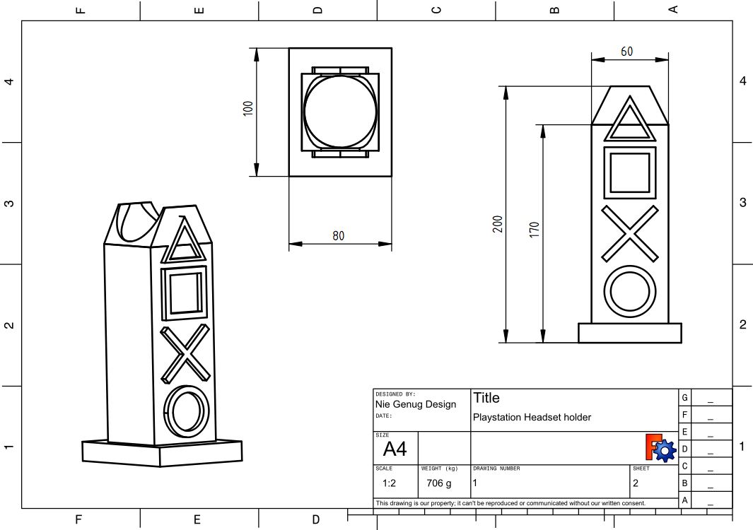 Playstation Headset Holder — miniatura 2