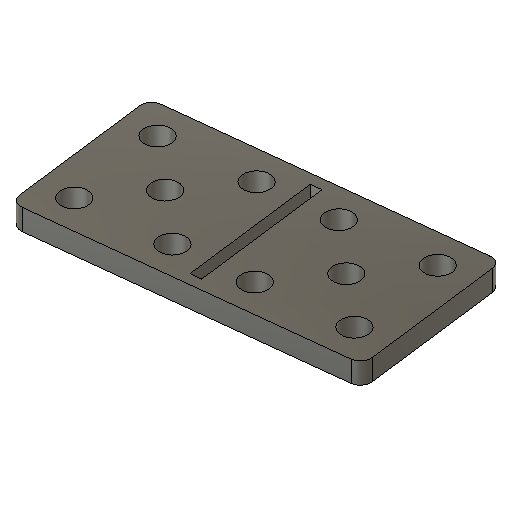 Domino Set divided for two different colors