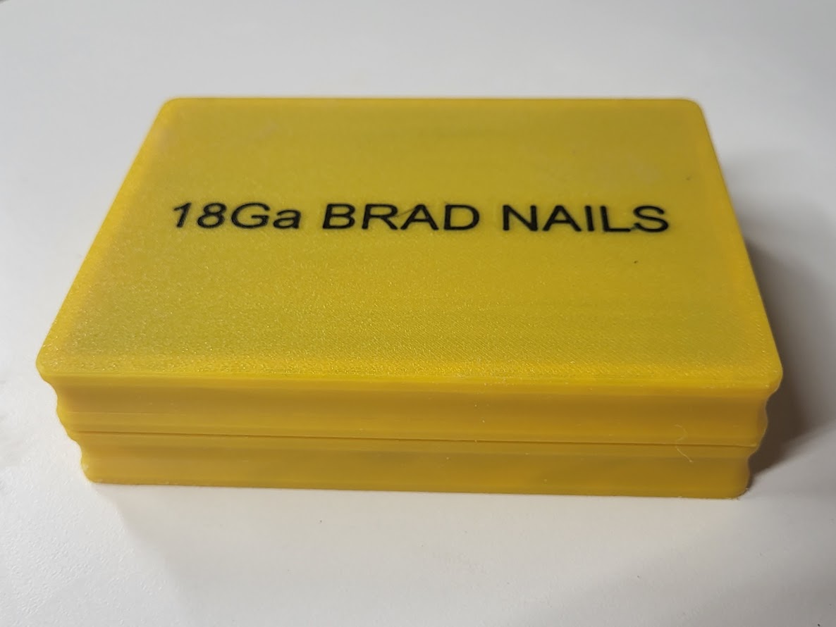18Ga Brad Nail Storage Box by WDNick Download free STL model