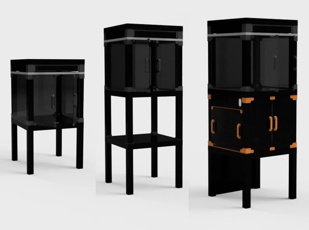 IKEA Lack Enclosure (3 Variants, modular) by Rettex31 Download free STL  model