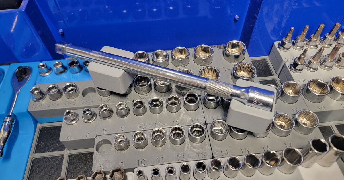 1/2 socket extension holder universal length gridfinity von Ian Cox