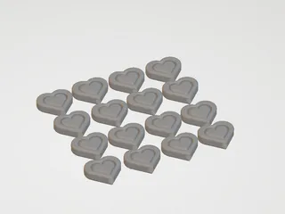 16 heart pencil topper by Brennan Twombly | Download free STL model ...