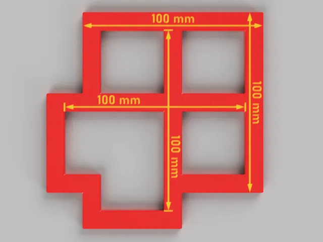 100mm dimension calibration tool (aka Califlower)