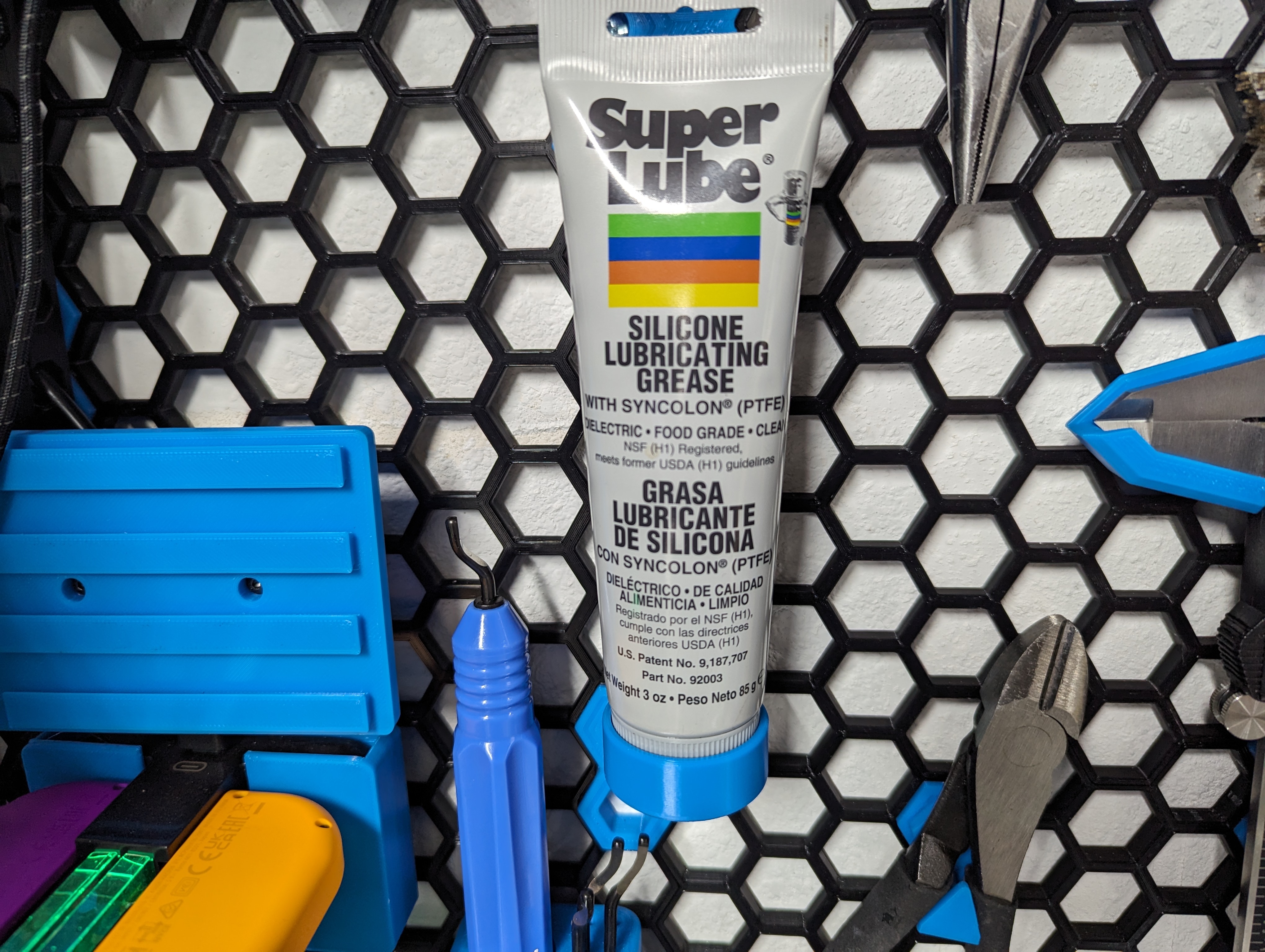 Super Lube Mount for Honeycomb Storage Wall