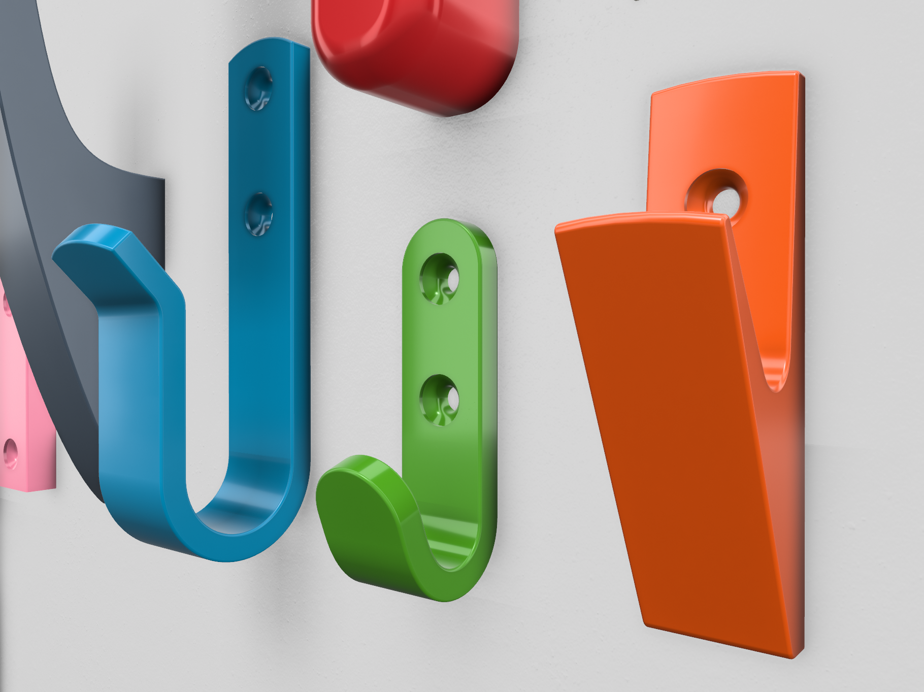 Miniatura 2 do modelo 3D Wall Hook, Wall Hook, Wall Hook, Wall Hook, Wall Hook