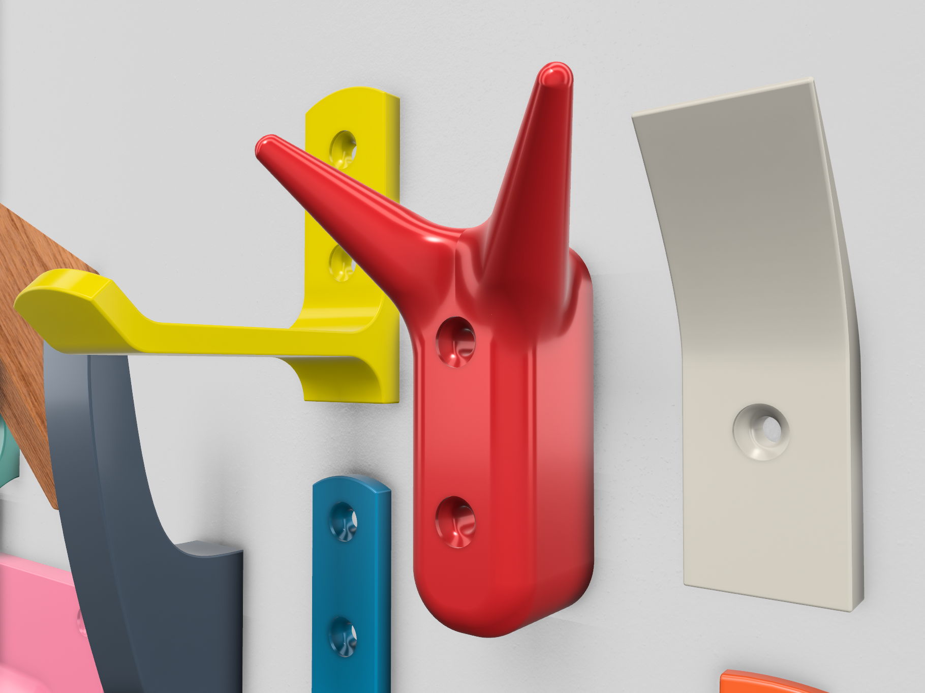Miniatura 3 do modelo 3D Wall Hook, Wall Hook, Wall Hook, Wall Hook, Wall Hook