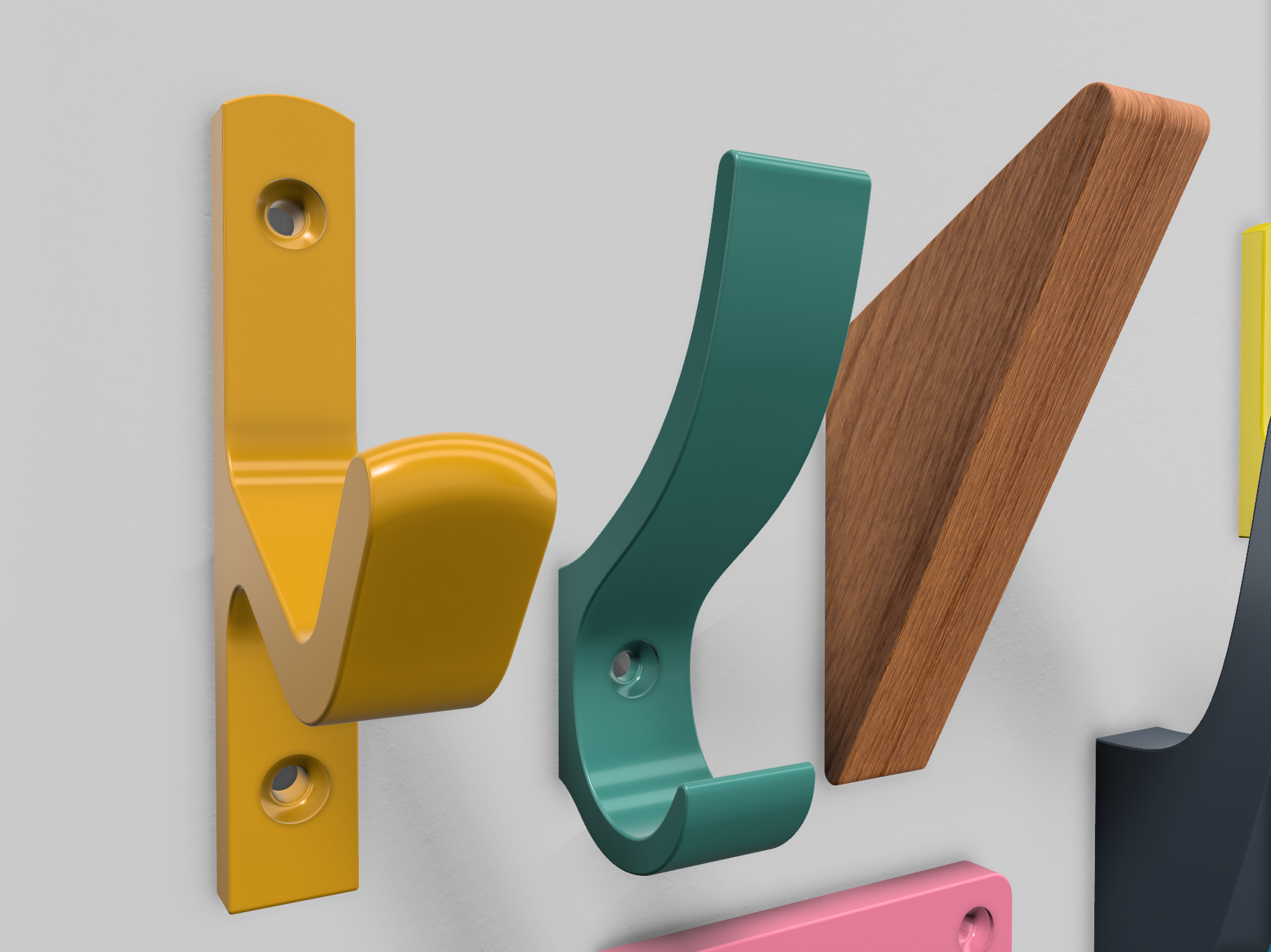 Miniatura 4 do modelo 3D Wall Hook, Wall Hook, Wall Hook, Wall Hook, Wall Hook
