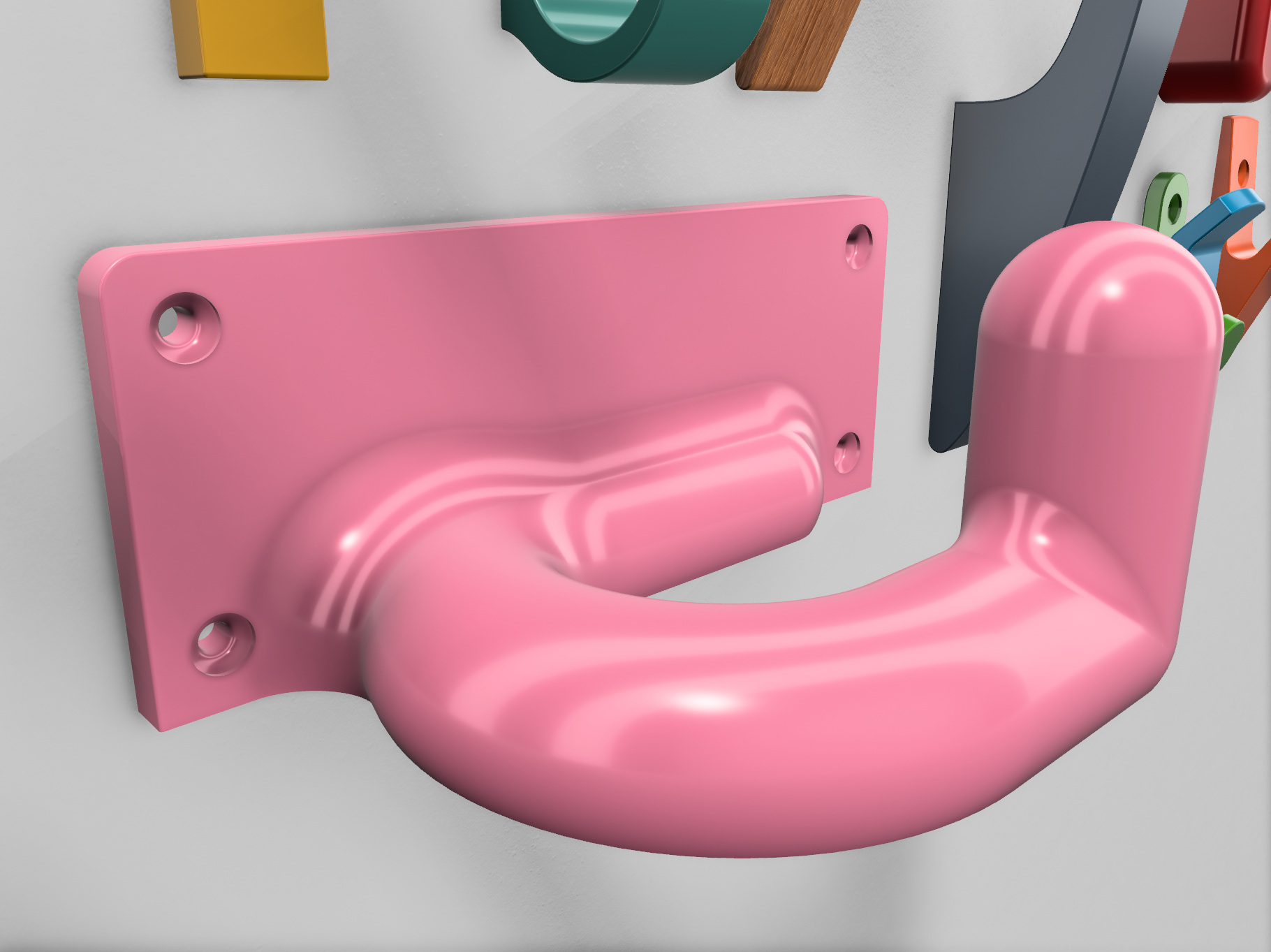 Miniatura 5 do modelo 3D Wall Hook, Wall Hook, Wall Hook, Wall Hook, Wall Hook