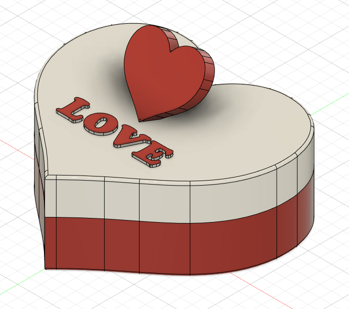 HEART BOX / Present box with 3 different lids (Herzdose)