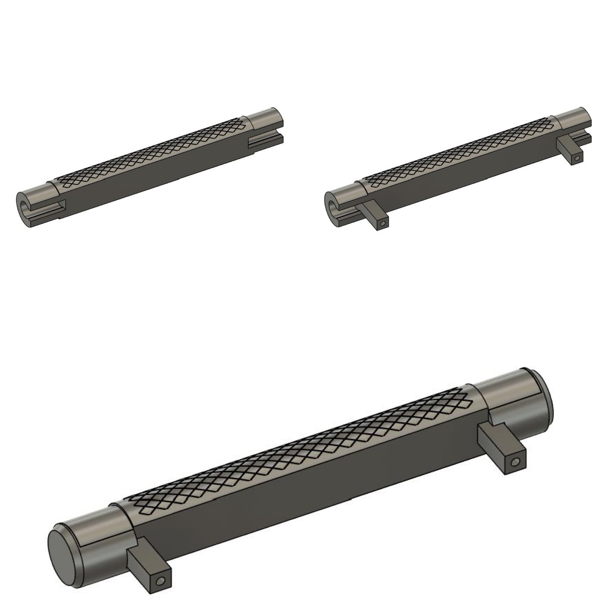 Miniatura 5 do modelo 3D Knurled Handle - Drawer Pull