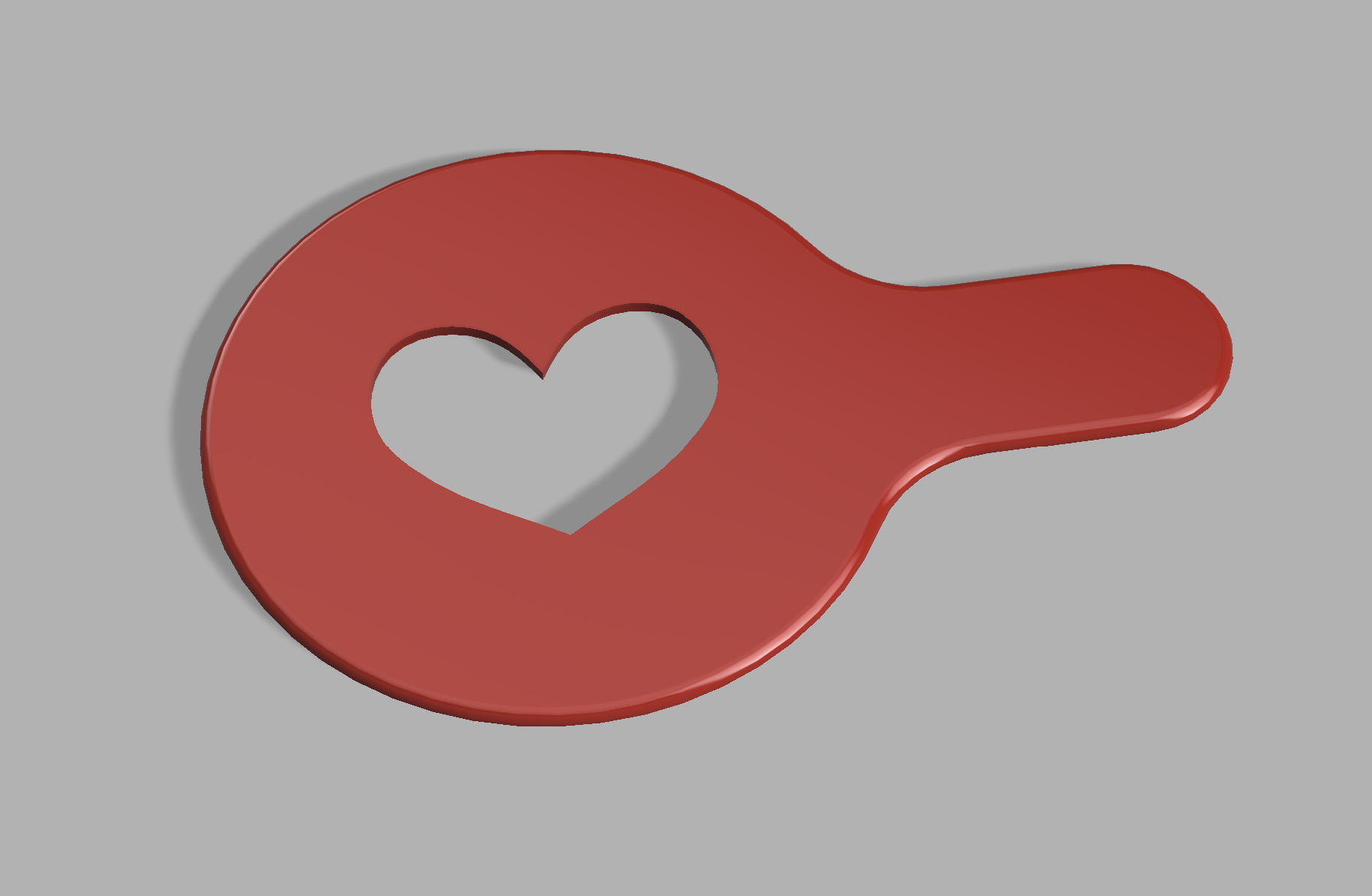 Miniatura 9 do modelo 3D Heart Milk foam template