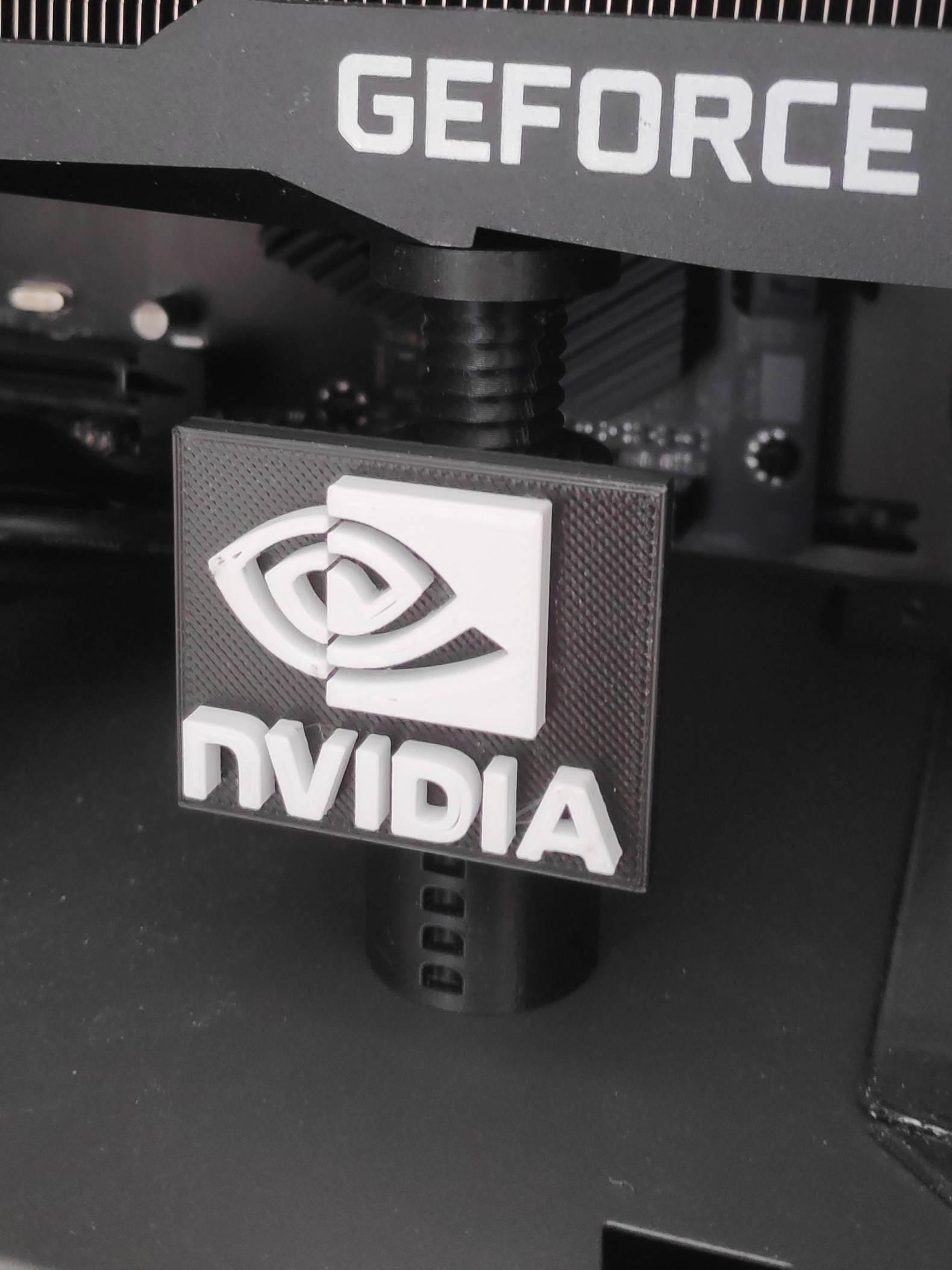 Rumix's CG support - Graphic card anti sag. Nvidia logo / AMD logo / Cloud design