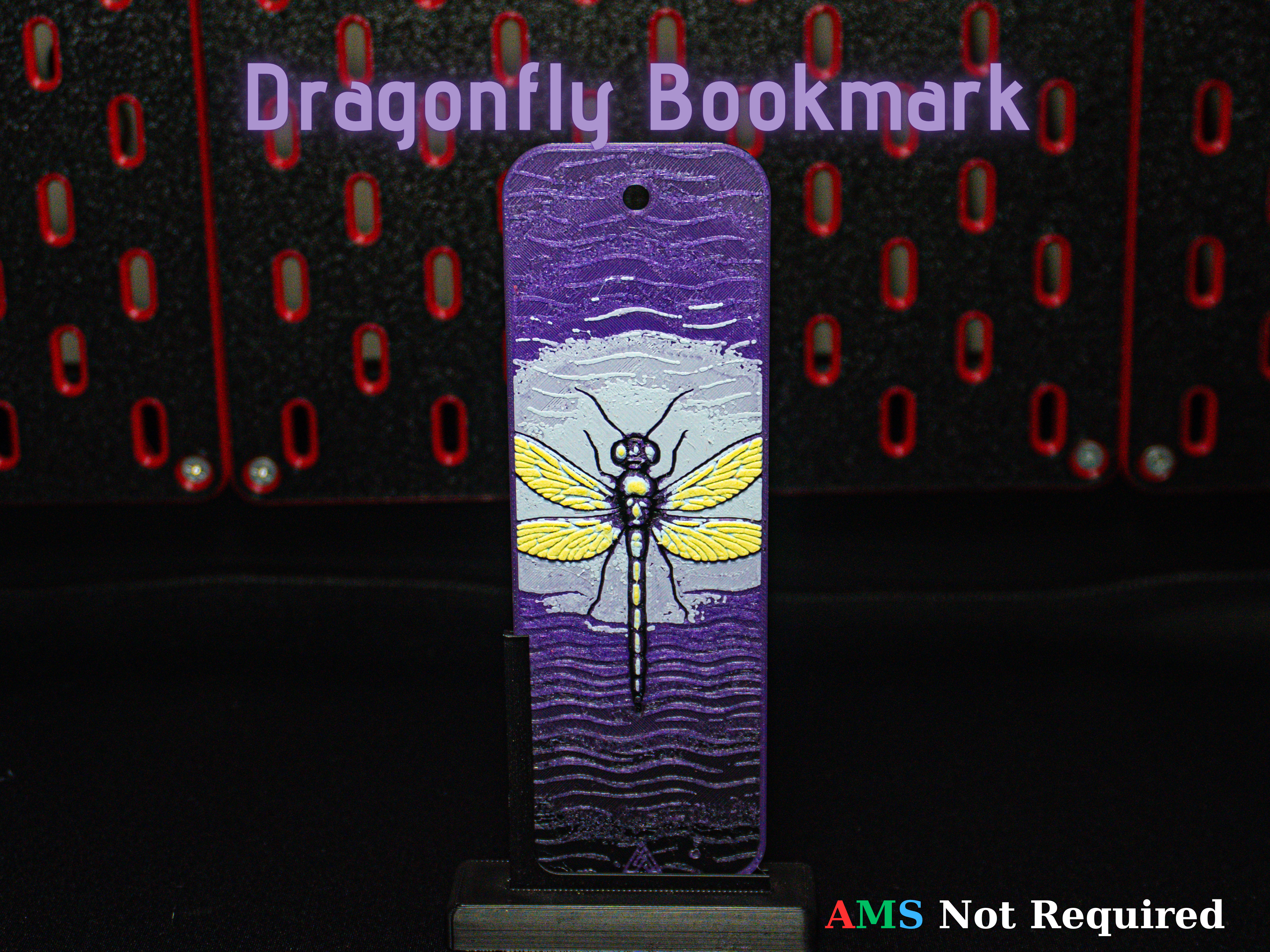 Hueforge Dragonfly Bookmark
