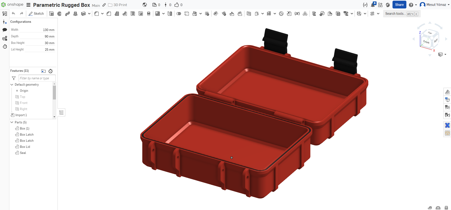 Rugged Box On Onshape By Mesut Yılmaz | Download Free STL Model ...