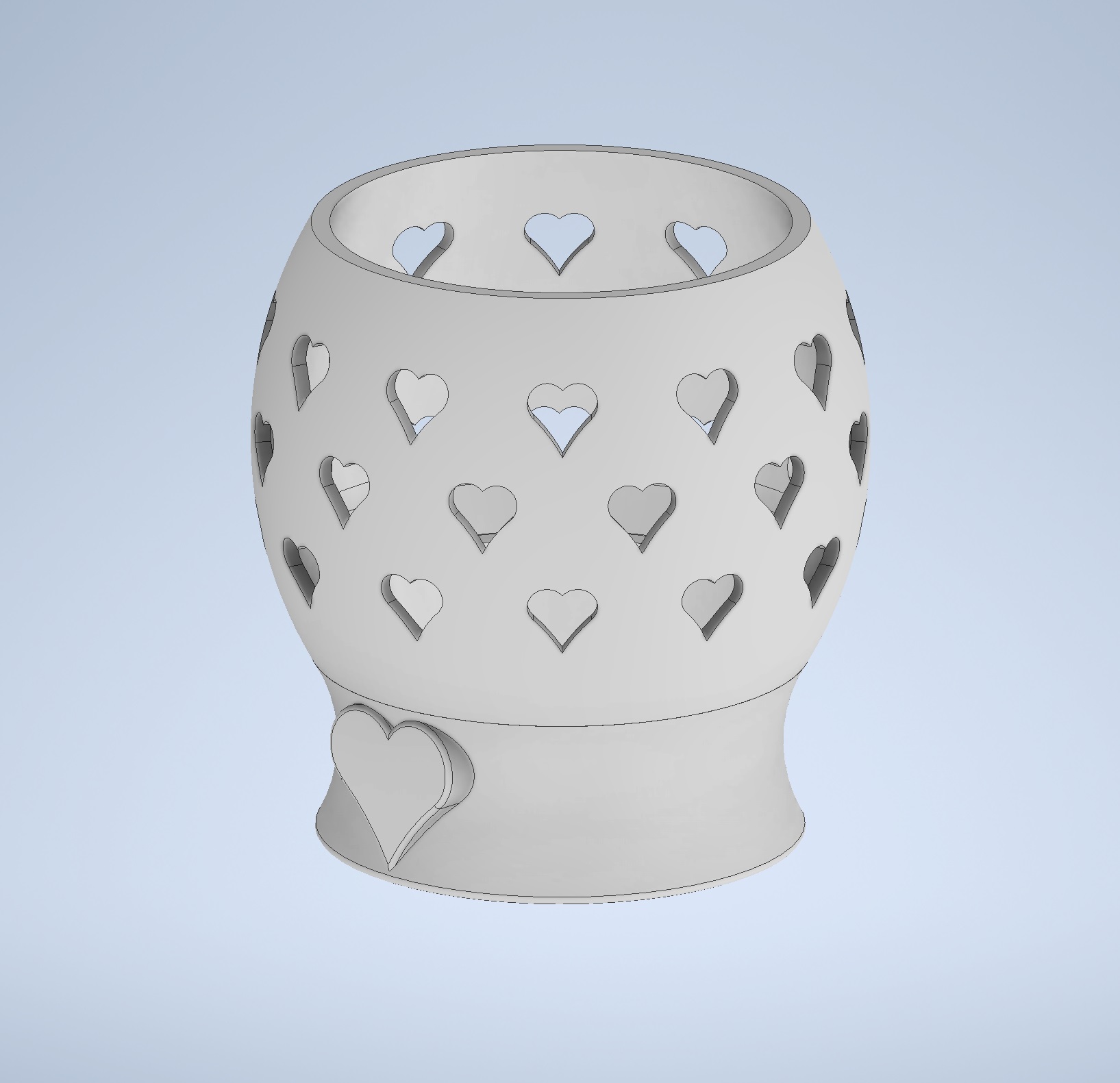 Valentine Tea Candle Shade by Katcza Download free STL model