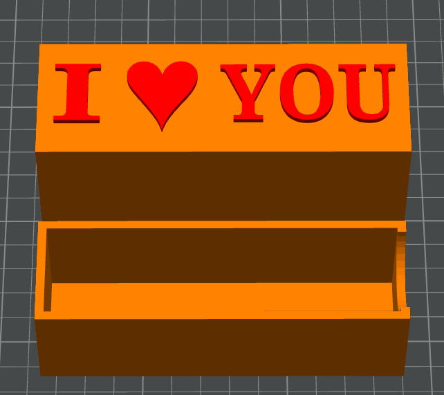 I love you chocolate box