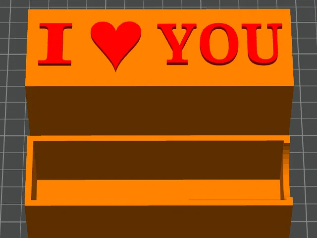 I love you chocolate box