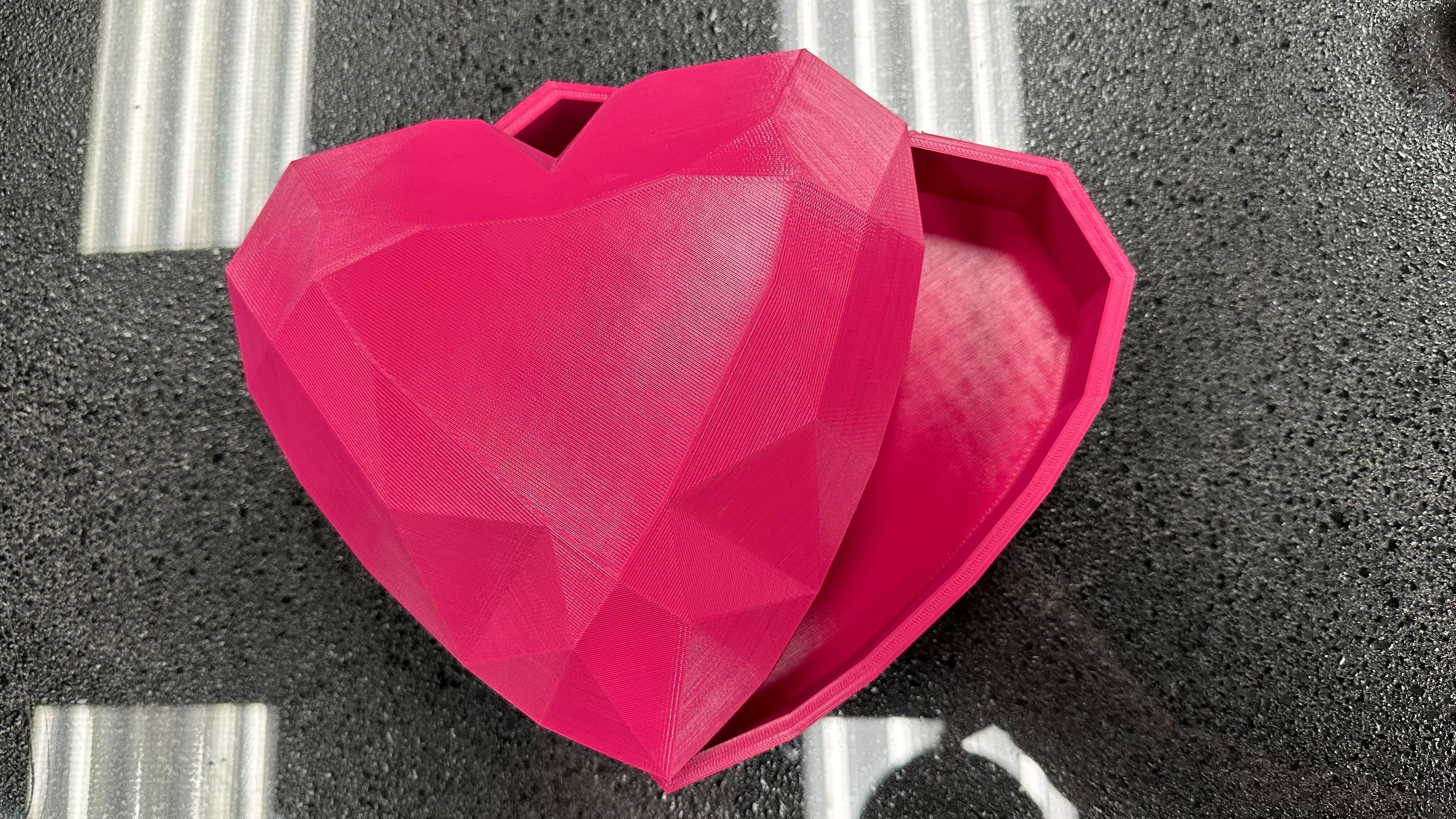 Heart-Cut Diamond Valentines Box