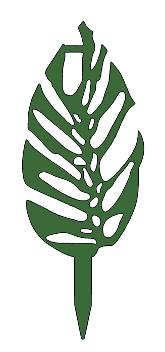 Stackable Monstera-like plant stake