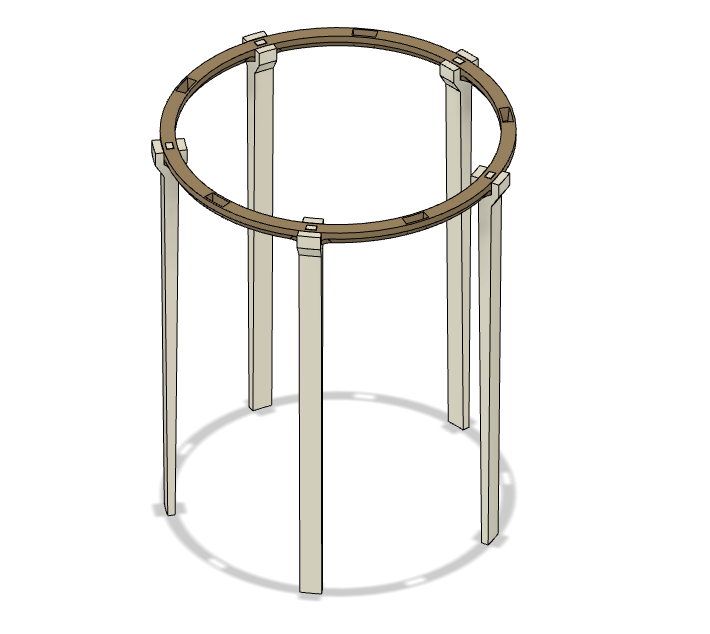 Miniatura 2 do modelo 3D Stackable Plant Support