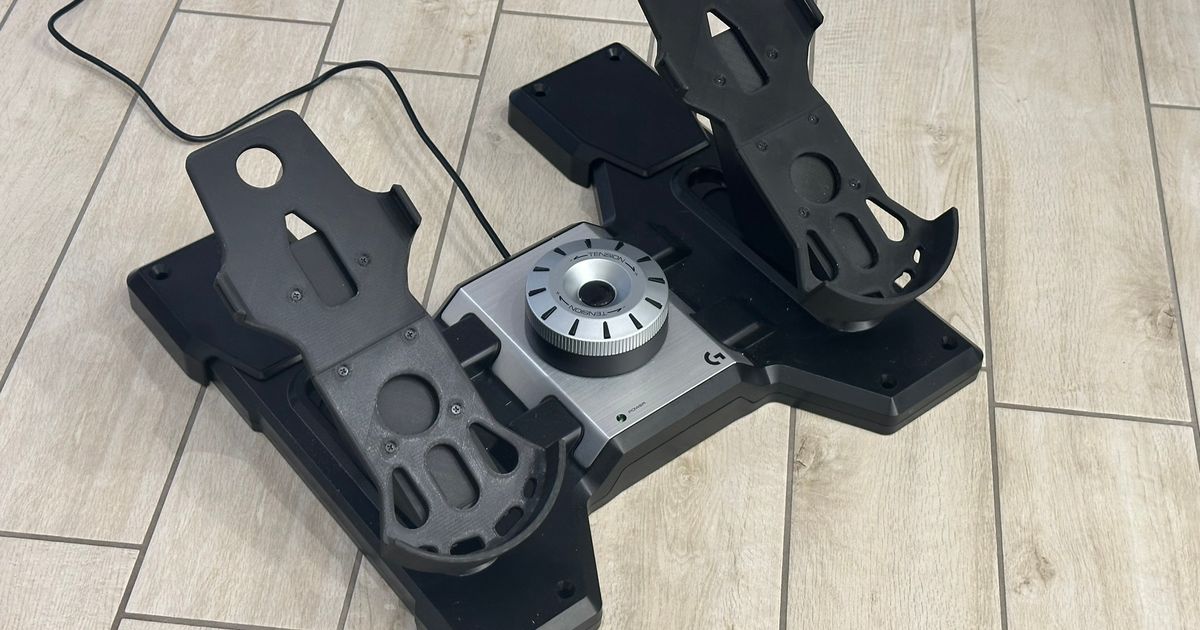 Luftwaffe pedals for Logitech G Saitek Pro Flight Rudder par Fabiuz ...